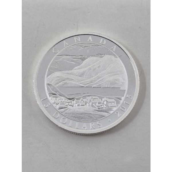 3/4 Oz .9999 Silver 2015 Canada $15 Coin 