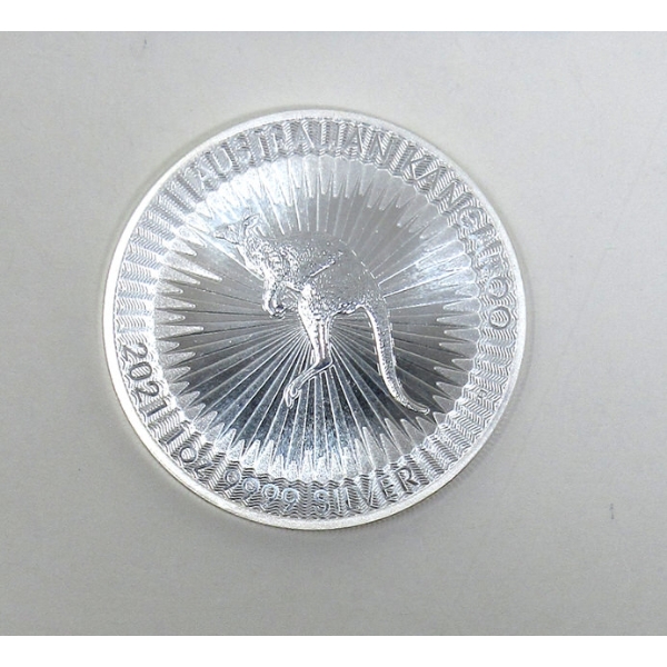 1 Oz .9999 Silver 2021 Australian Kangaroo Coin 