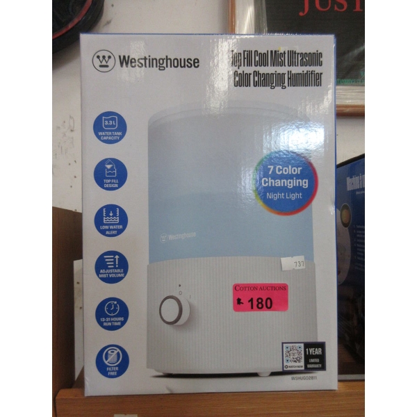 Westinghouse Top Fill Cool Mist Ultrasonic Humidifier 