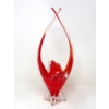 Image 1 : MCM Red EDAG Crystal Art Glass Vase with Sticker