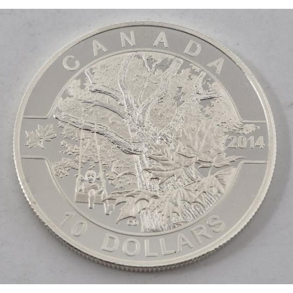 1/2 Oz .9999 Silver 2014 Canada Coin