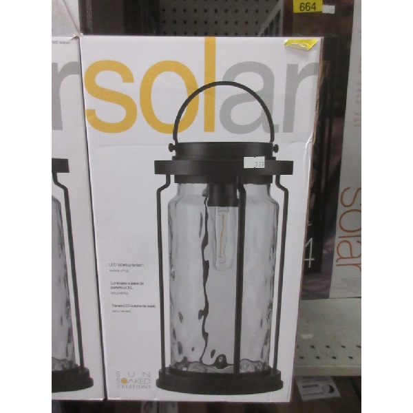 Sun Soaked Creations Solar LED Tabletop Lantern