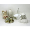 Image 1 : 5 Vintage Glass & Porcelain Pieces
