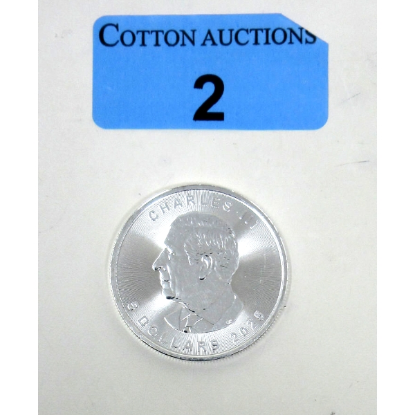 EARLY RELEASE First Mint 1 Oz .9999 Silver 2025 Maple Leaf Coin