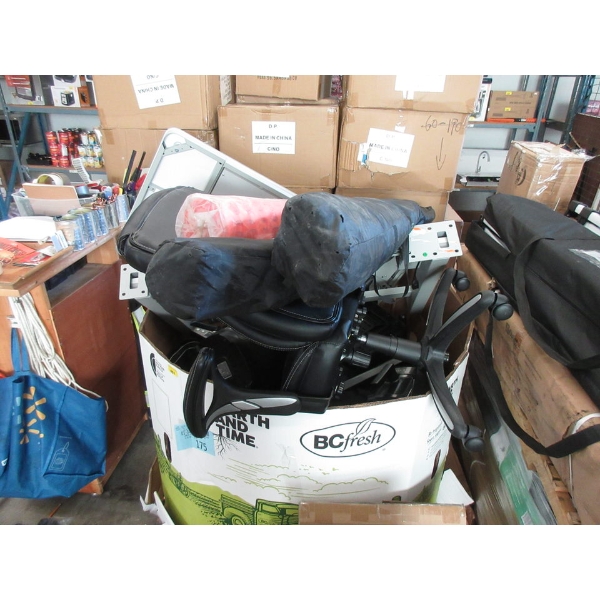 Skid of Desk Parts and Office Chair - Customer Return