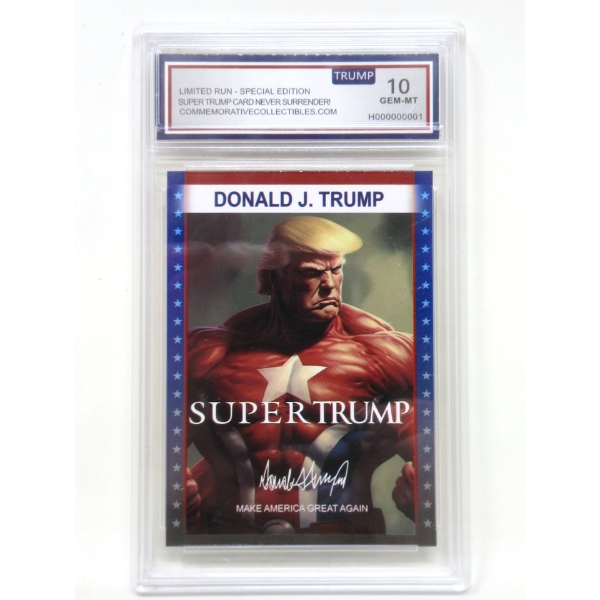Donald Trump "Super Trump" Graded Trading Card