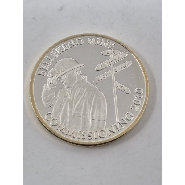 1 Oz .999 Silver Bellekeno Mine 2010 Round