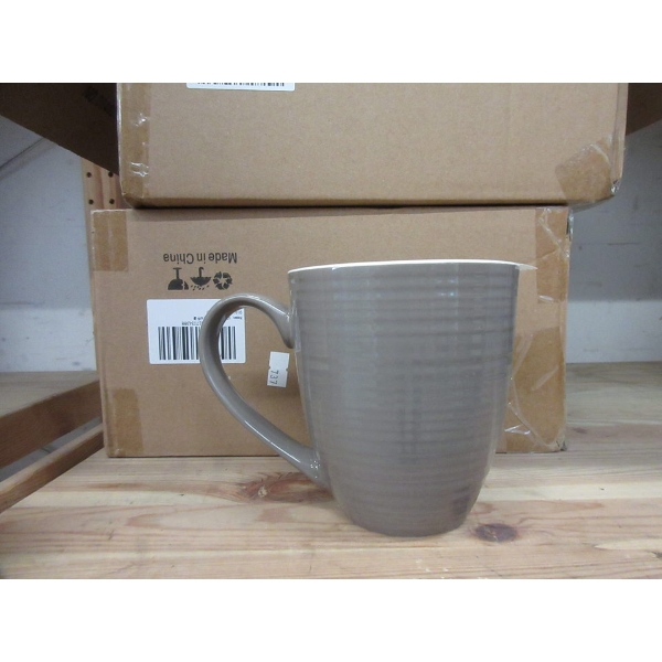 2 Sets of 4 New Dowan 17 Oz. Ceramic Coffee Mugs