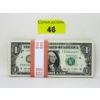 Image 1 : 50 x $1 USD Uncirculated Sequential Numbered Federal Reserve Bundle 