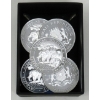 Image 1 : 5 x 1 Oz .999 Silver Elephant Coins 