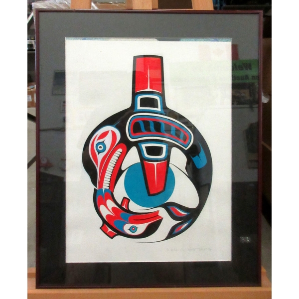 Original Aurelio C. White Wolf Painting 