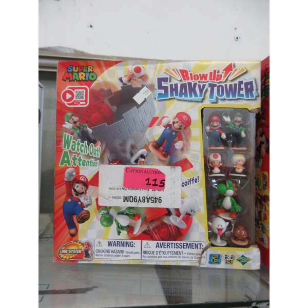 Super Mario Blow Up Shakey Tower Toy