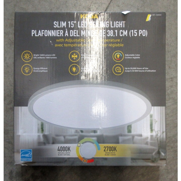Koda Slim 15" LED Ceiling Light