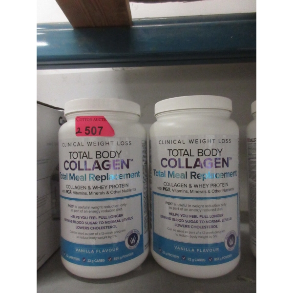 2 x 855 g Tubs of Total Body Collagen - Vanilla