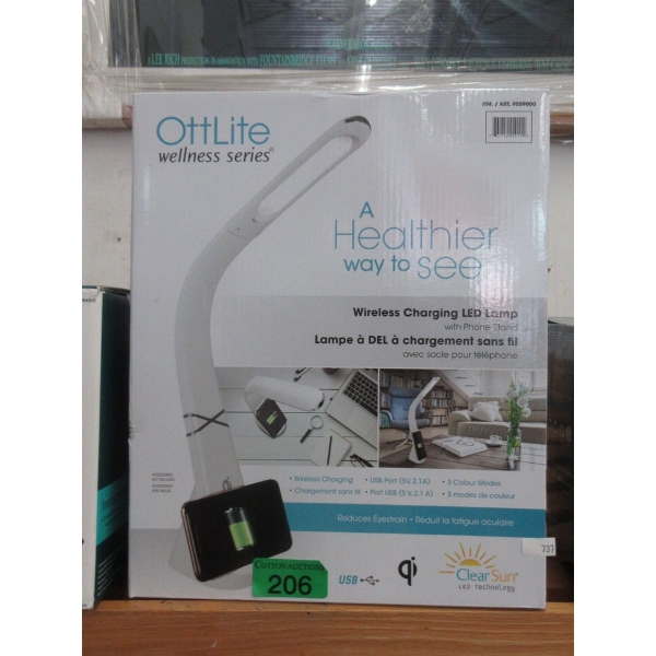 White OttLite Wellness Series LED Desk Lamp 