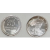 Image 2 : 2 x 1/2 Oz .999 Silver Walking Liberty Rounds 