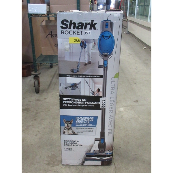 Shark Rocker Pet Stick Vacuum in Box