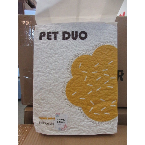 5 New 1.5 KG Bags of Tofu Cat Litter by Pet Duo