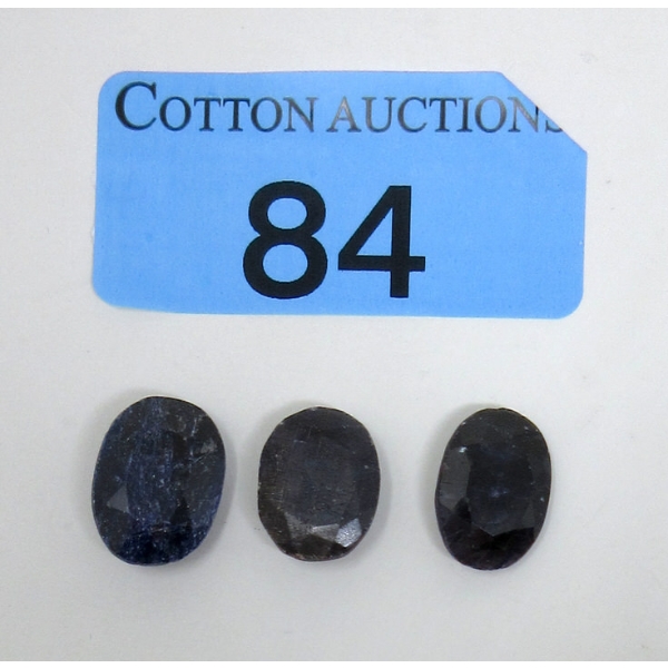 42 CTW of 3 Oval-Shape Loose Sapphire Gemstones