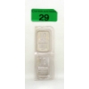 Image 1 : Uncut 2 x 1/2 Oz .999 Silver NWTM Bars 