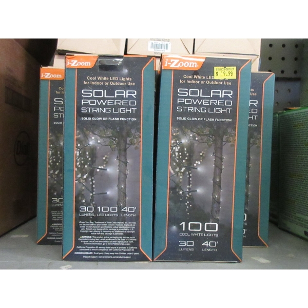 10 i-Zoom 40' Solar Powered String Lights 
