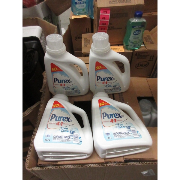4 x 2.03 L Purex Free & Clear Liquid Laundry Detergent
