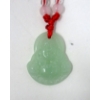 Image 2 : 10 New Carved Jade Buddha Pendants on Red Cords