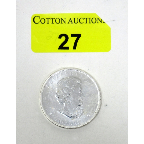 1 Oz .9999 Silver 2011 Maple Leaf Coin
