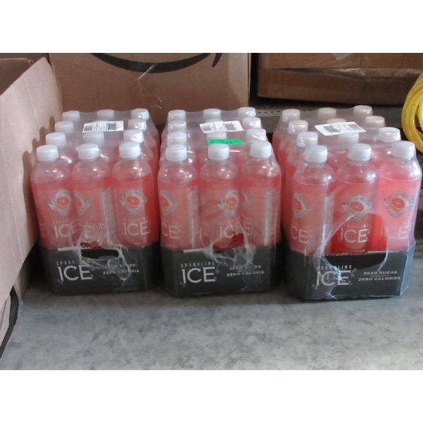 3 Cases of Sparkling Ice Zero Sugar Beverage