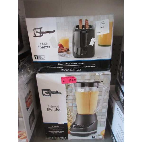 Mainstays 6-Speed Blender & 2-Slice Toaster