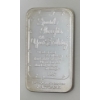 Image 1 : 1 Oz .999+ Silver 1987 Happy Birthday Bar 
