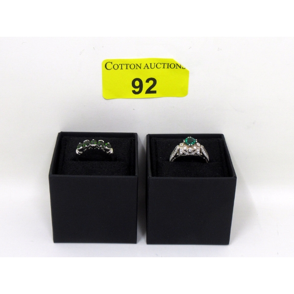 2 x Sterling Silver Estate Rings 