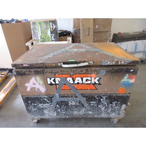 Metal Jobsite Tool Chest on Casters - 30" x 48" x 37" tall