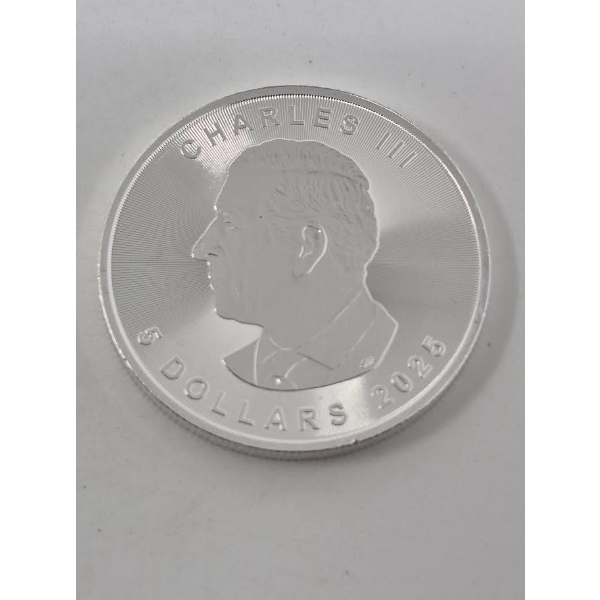 1 Oz .9999 Silver 2025 Canada Maple Leaf Coin
