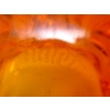 Image 2 : MCM Orange Chalet Glass Ashtray - Signed