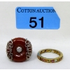 Image 1 : 2 x Sterling Silver Estate Rings 