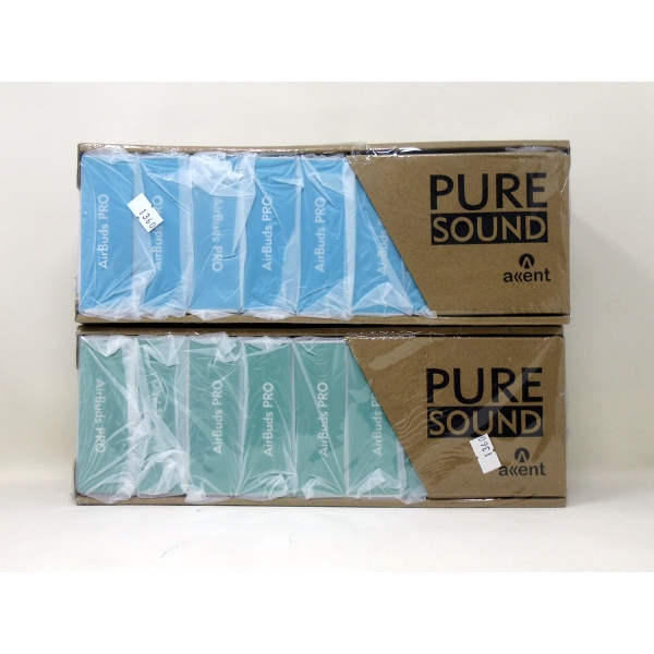 2 Boxes of 9 New Accent AirBuds Pro Earphones