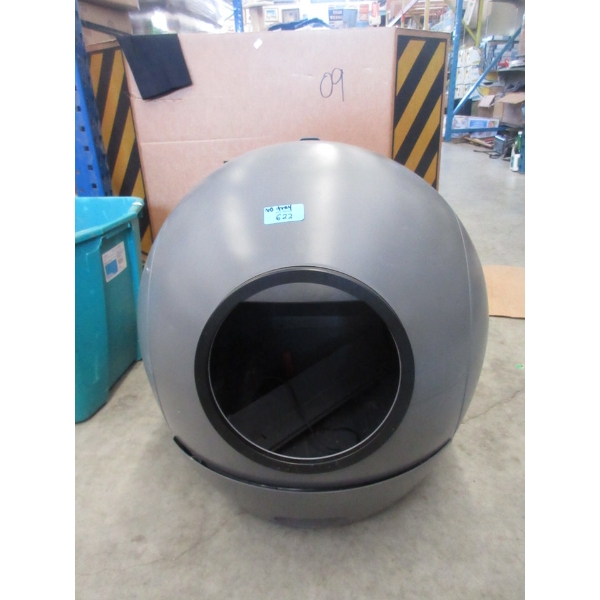 Grey Self-Cleaning Litter Box - No Tray