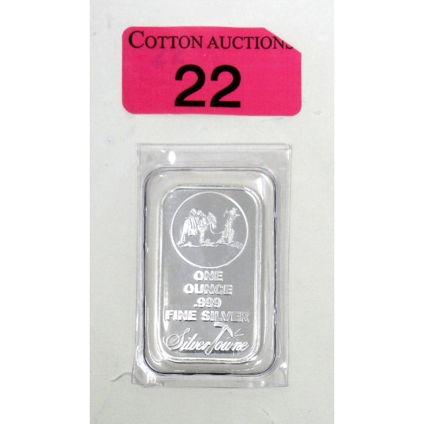 1 Oz .999 Silver SilverTowne Miner/Mule Bar 