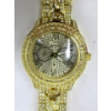 Image 1 : New Halukakah Gold-Tone Crystal Encrusted Watch