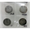 Image 8 : 16 Vintage Canadian Silver Dimes - 1909 to 1934