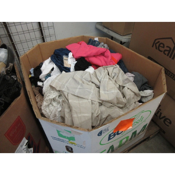 Skid of Overstock and Customer Return Clothing