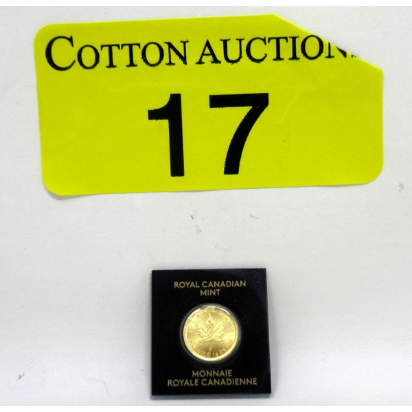 1 Gram .9999 Fine Gold 2023 Maple Leaf Coin 