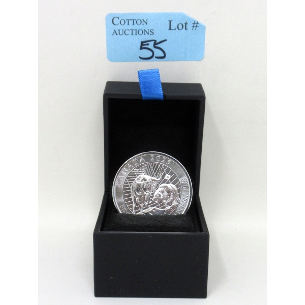 2 Oz .9999 Silver 2025 Bull and Bear Coin 