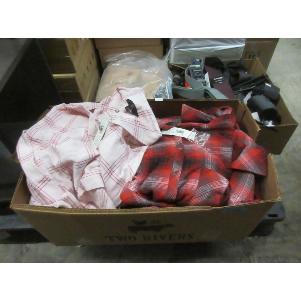Box of Women's New XL Cotton Shirts
