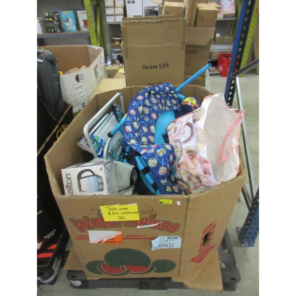 Skid of Assorted Customer Return Goods