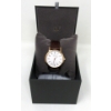 Image 2 : Brand New Mans Rose Gold Leather Bulova Watch 
