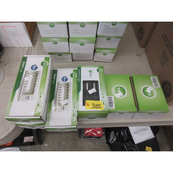 6 Assorted New EBL Chargers for AA & AAA Batteries