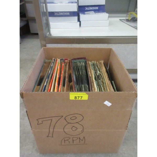 50 Vintage Vinyl 78 RPM Records 