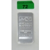 Image 1 : 10 Oz .999 Silver Johnson Matthey Bar 